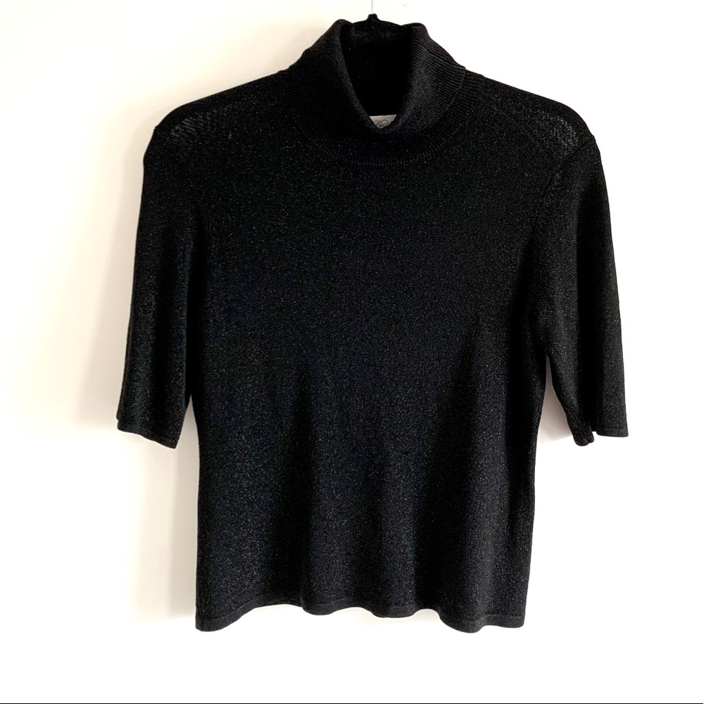 BROOKS BROTHERS Turtleneck Sparkle Knit Sweater